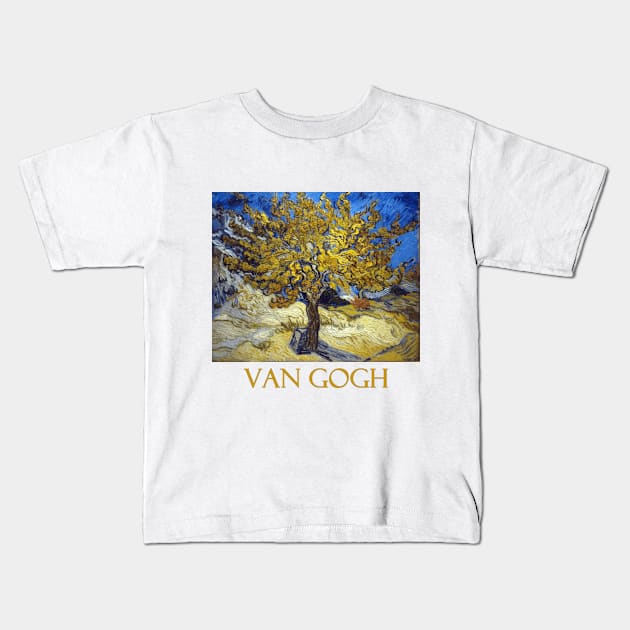 The Mulberry Tree by Vincent van Gogh Kids T-Shirt by Naves